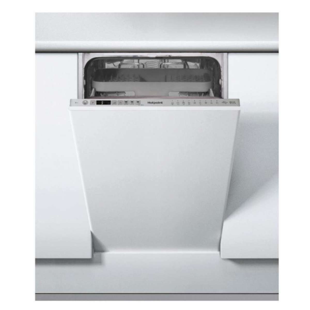Hotpoint Integrated Slim Dishwasher HSIO 3T223 WCE UK N - Silver