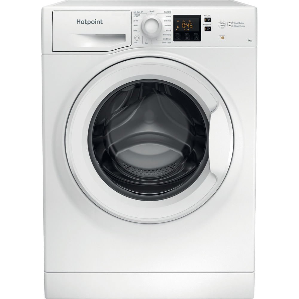 Hotpoint NSWR 743U WK UK N Freestanding 7kg Front Load Washing Machine - White