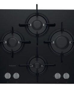 Hotpoint FTGHG 641 D/H BK Gas Hob - Black