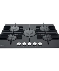 Hotpoint FTGHG 751 D/H BK Gas Hob - Black