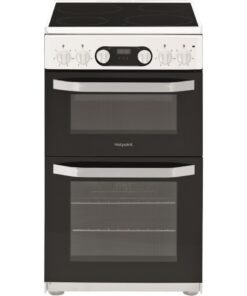 Hotpoint HD5V93CCW/UK Electric Freestanding Double Cooker - White