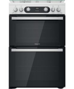 Hotpoint HD67G02CCW/UK Double Cooker - White