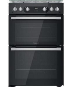 Hotpoint HDM67G0C2CB/UK Double Gas Cooker - Black