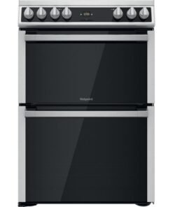 Hotpoint HDT67V9H2CX/UK Double 60cm Gas Cooker - Inox