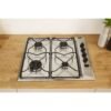Indesit Aria 58cm 4 Burner Gas Hob - Stainless Steel PAA642IXI