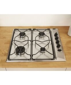 Indesit Aria 58cm 4 Burner Gas Hob - Stainless Steel PAA642IXI