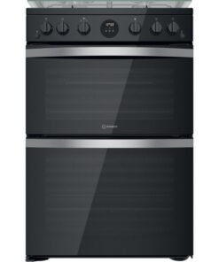 Indesit ID67G0MCB/UK Double Cooker - Black