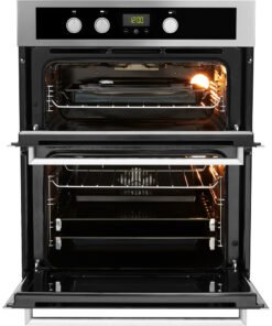 Whirlpool AKL 307 IX Built-Under Double Oven - Inox and Black