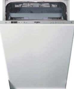 Whirlpool Integrated Dishwasher: in Silver, Slimline - WSIC 3M27 C UK N