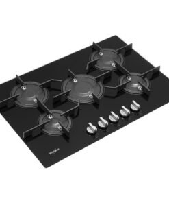 Whirlpool POW 75D2/NB Gas Hob 5 Burners 75cm - Black