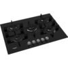 Whirlpool W Collection GOWL 758/NB Hob 5 Burners Gas on Glass 75cm - Black