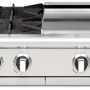 Capital 48" Culinarian Series Built-In Gas Rangetop with 6 Open Burners in Stainless Steel (CGRT484G2)