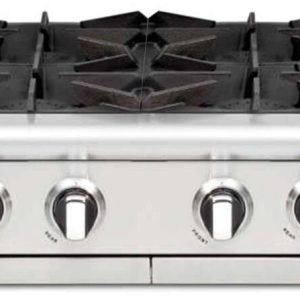 Capital 48" Culinarian Series Gas Rangetop with 8 Open Burners, Optional Grill/Griddle in Stainless Steel (CGRT488)