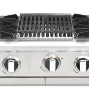 Capital 60" Culinarian Series Gas Rangetop with 8 Burners and Grill/Griddle in Stainless Steel (CGRT604B4)