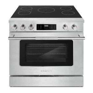Cosmo 36-Inch Stellar Collection 6.1 Cu. Ft. Induction Range with 5-Burner Ceramic Glass Cooktop and Convection Oven in Stainless Steel (COS-RIS365SS)
