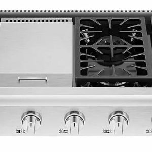 Empava 48-Inch Pro-Style Slide-In Natural Gas Cooktops in Stainless Steel (EMPV-48GC32)