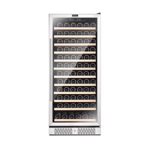 Empava 55-Inch Tall 127 Bottles Wine Cooler in Stainless Steel with Glass Door (EMPV-WC05S)