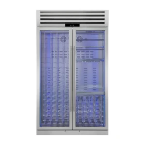 FORNO Abruzzo 48-Inch Dual Zone Wine Cooler with 30 Cu.Ft., 130 bottles, Display & Service Shelves, Stemware Racks, Rust Resistant (FWCDR6680-48S)