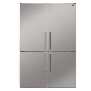 FORNO Custodia 46.8-Inch 20.6 Cu. Ft. Refrigerator with Bottom Freezer and Ice Maker in Stainless Steel (FFFFD1766-48S)