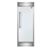 Forno Maderno 28-Inch Built-In 13.6 Cu.Ft. Convertible Refrigerator in White with Antique Brass Trim, Right Swing with Decorative Grille (FFFFD1722-32
