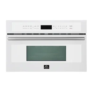 Forno Oliena Espresso 30-Inch 1.6 Cu.ft Microwave Oven in White with Stainless Steel Trim (FMWDR3093-30WHT)