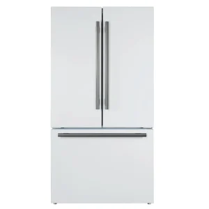 Forno Rivello 36-Inch French Door 27.4 Cu. Ft. Refrigerator with Internal Water Dispenser in White with Stainless Steel Trim (FFFFD1783-36WHT)