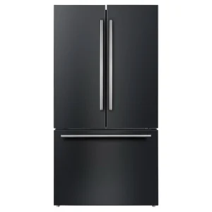 Forno Rivello 36-Inch French Door 27.4 Cu. Ft. Refrigerator with Internal Water Dispenser in Black with Stainless Steel Trim (FFFFD1783-36BLK)