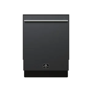 Forno Romano Espresso 24-Inch Built-In Dishwasher in Black with Stainless Steel Trim (FDWBI8035-24BLK)