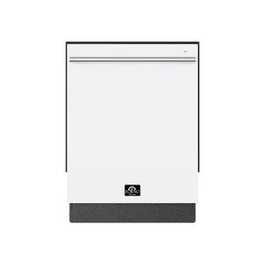 Forno Romano Espresso 24-Inch Built-In Dishwasher in White with Stainless Steel Trim (FDWBI8035-24WHT)