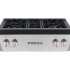 Forza 30-Inch Professional Rangetop in Stainless Steel (FRT304GN)