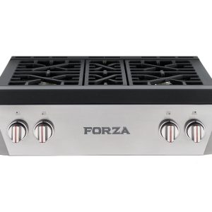 Forza 30-Inch Professional Rangetop in Stainless Steel (FRT304GN)