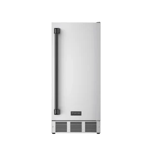 Gordon Ramsay by Thor Kitchen 15-Inch Undercounter Built-In/Freestanding Ice Maker in Stainless Steel with Black Handle (RIM1501-BLK)