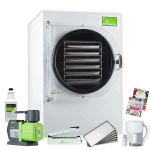 Harvest Right Home Freeze Dyer with Premier Vacuum Pump, 6 Tray & Mylar Starter Kit in White, Large (N-HRFDLWH-PP)