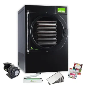 Harvest Right Home Freeze Dyer with with Oil Free Pump, 6 Tray & Mylar Starter Kit in Black, Large (N-HRFDLBK-PP, SP-GW11060)