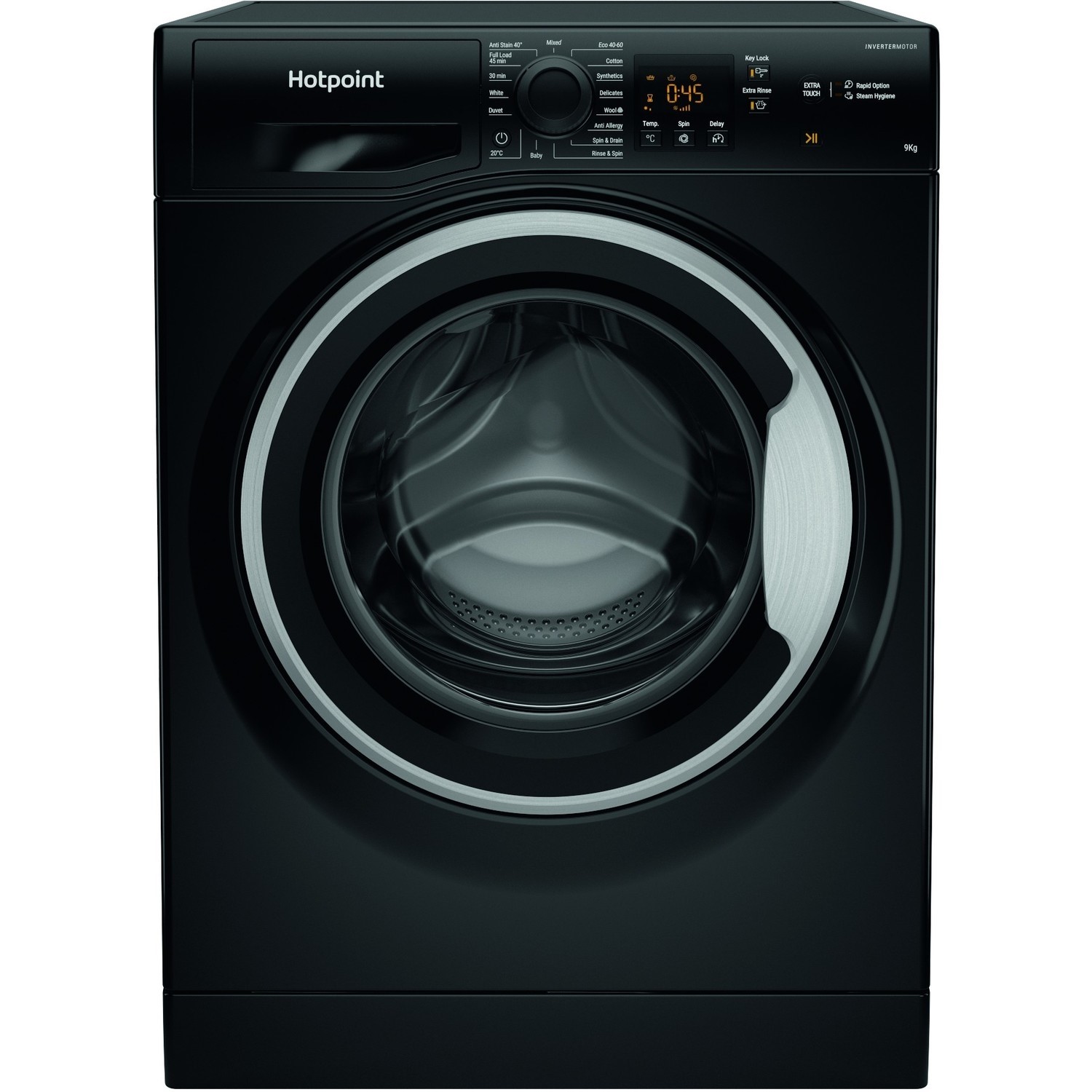 Hotpoint NSWM 944C BS UK N Washing Machine - Black