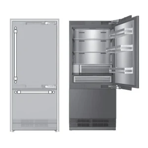 ILVE 30-Inch Built-In Bottom Freezer Refrigerator with 16 cu. ft. Capacity, Reversible Door, Energy Star, Sabbath Mode in Panel Ready (URBM30SIWPRY)