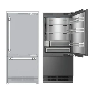 ILVE 36-Inch Built-In Bottom Freezer Refrigerator with 19.8 cu. ft. Capacity, Reversible Door, Energy Star, Sabbath Mode in Panel Ready (URBM36SIWPRY)