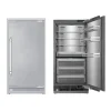 ILVE 36-Inch Refrigerator Column with Internal Water Dispenser in Panel Ready (URFC36SNWPRY)