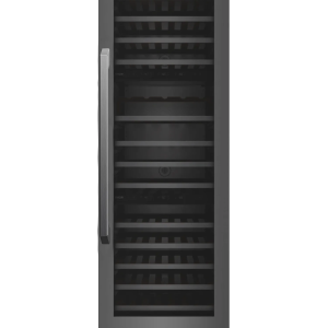 Induction Hardware 24-Inch Three Zone Built-In Wine Refrigerator Column - Black Stainless Steel (RFC-W-24-BS)