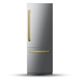 Induction Hardware 30-Inch Built-In Refrigerator and Freezer, Ice-Maker and Water Dispenser - VEGA Edition (RF-30-SS-VEGA)