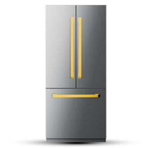 Induction Hardware 36-Inch French Door Built-In Refrigerator and Freezer, Ice-Maker and Water Dispenser - VEGA Edition (RF-FD-36-SS-VEGA)