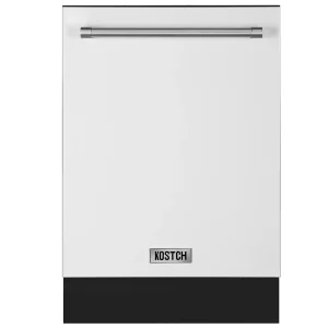 Kostch 24-Inch Top Control Built-In Dishwasher with Third Rack & 45 dBA in White (KOS-24DWH03M-W)
