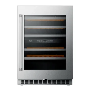KUCHT 24-Inch Dual Zone 52-Wine Bottles Wine Cooler in Stainless Steel (K24US)