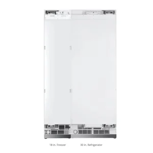 KUCHT 48-inch 25.2 Cu. Ft. Refrigeration with 30-Inch Refrigerator & 18-Inch Freezer in Panel Ready (KR480T)