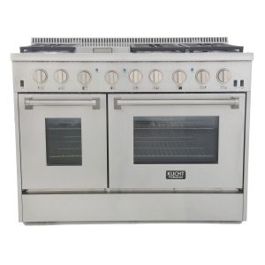 Kucht 48-Inch 6.7 Cu. Ft. Range with Sealed Burners and Griddle in Stainless Steel (KRG4804U)