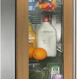 Perlick 15" Signature Series Outdoor Built-In Counter Depth Compact Refrigerator with 2.8 cu. ft. Capacity, with Glass Door in Panel Ready (HP15RM-4-