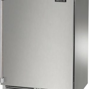 Perlick 24-Inch Built-In Upright Counter Depth Compact Freezer with 5.2 cu. ft. Capacity in Stainless Steel (HP24FS31R)