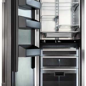 Perlick 24-Inch Built-In Upright Counter Depth Refrigerator with 12.6 cu. ft. Capacity Star-K Certification, Panel Ready (CR24R-1-2)