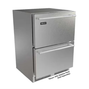 Perlick 24-Inch Luxe Undercounter Dual Zone Refrigerator/Freezer Drawers with 4.0 Cu. Ft. Capacity, RAPIDCOOL Technology in Panel Ready Stainless Stee