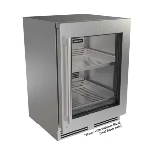 Perlick 24-Inch Luxe Undercounter Refrigerator with 5.0 Cu. Ft. Capacity, RAPIDCOOL Technology in Panel Ready Glass Door (G5RE24GL)
